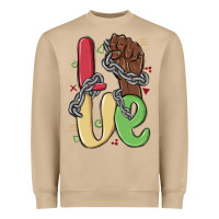 Mushroom love juneteenth Heavyweight Sweatshirt - MaliasSmallBusiness