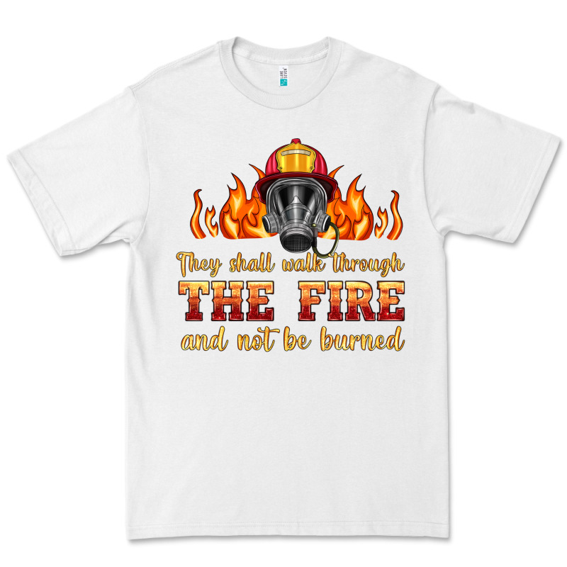 The Fire With Firefighter Air Mask Premium Tee by HRA Design Shop | Teevron