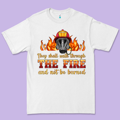 The Fire With Firefighter Air Mask Premium Tee Designed By Hra Design Shop