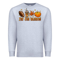 Heather Grey Tis' the season Premium Sweatshirt - NancyCooperArtShop