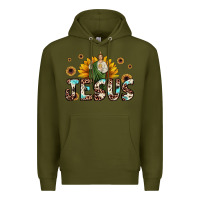 Army Green jesus san judas Premium Hoodie - JahusDesignShop
