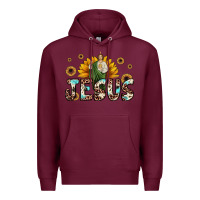 Burgundy jesus san judas Premium Hoodie - JahusDesignShop