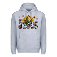 Heather Grey jesus san judas Premium Hoodie - JahusDesignShop
