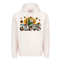 Pale Pink jesus san judas Premium Hoodie - JahusDesignShop