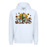 White jesus san judas Premium Hoodie - JahusDesignShop