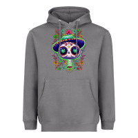 Storm Mexican Day of dead sugar skull Heavyweight Hoodie - NancyCooperArtShop