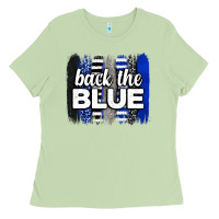 Matcha Back the blue brushstrokes Ladies Tee - Neo Western