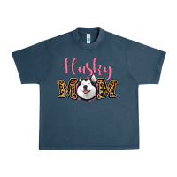 Midnight Navy Husky Mom Urban Heavy Tee - Jasminsmagicworld