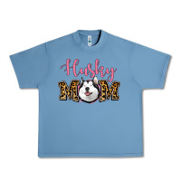 Pebble Blue Husky Mom Urban Heavy Tee - Jasminsmagicworld