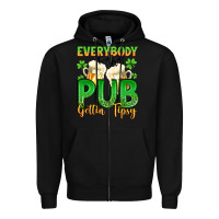 Black everybody in the pub gettin tipsy Zipper Hoodie - Artiststas