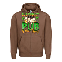 Chestnut everybody in the pub gettin tipsy Zipper Hoodie - Artiststas
