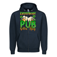 Navy everybody in the pub gettin tipsy Zipper Hoodie - Artiststas