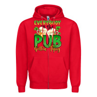 Red everybody in the pub gettin tipsy Zipper Hoodie - Artiststas