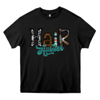 Black hair hustler Heavy Core Tee - SublimationCraftShop