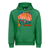 Emerald Give Thanks Urban Hoodie - FaDigitalArtStudio