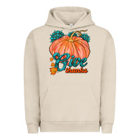 Pigment French Oak Give Thanks Urban Hoodie - FaDigitalArtStudio