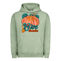 Pigment Oil Green Give Thanks Urban Hoodie - FaDigitalArtStudio