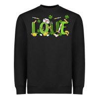 Black st patricks love nurse Heavyweight Sweatshirt - MaliasSmallBusiness