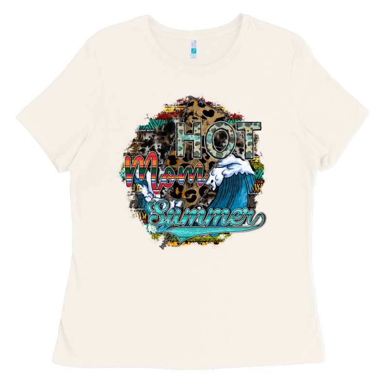 Hot Mom Summer Ladies Tee by SublimationCraftShop | Teevron