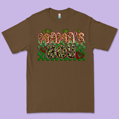 Valentines Day Mama's Boy Olivia Premium Tee Designed By Oliviacreatesart