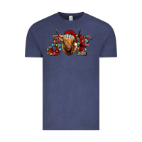Vintage Denim joy highland cow Vintage Tee - Jasminsmagicworld