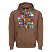 Pride Pronouns Zipper Hoodie | Teevron