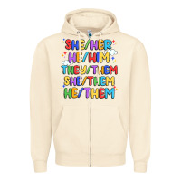 Sandshell pride pronouns Zipper Hoodie - Artiststas