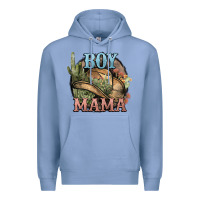 Colony Blue Boy Mama western cactus Cowboy Premium Hoodie - HowdyJamesFarm