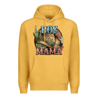 Mustard Boy Mama western cactus Cowboy Premium Hoodie - HowdyJamesFarm