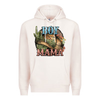Pale Pink Boy Mama western cactus Cowboy Premium Hoodie - HowdyJamesFarm
