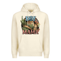 Sandshell Boy Mama western cactus Cowboy Premium Hoodie - HowdyJamesFarm