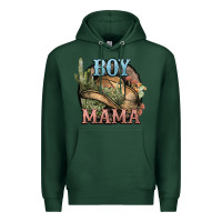 Sports Green Boy Mama western cactus Cowboy Premium Hoodie - HowdyJamesFarm