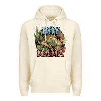 Boy Mama Western Cactus Cowboy Premium Hoodie | Teevron