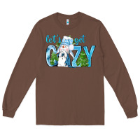 Chestnut lets get cozy Long Sleeve Tee - NancyCooperArtShop