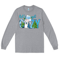 Heather Grey lets get cozy Long Sleeve Tee - NancyCooperArtShop