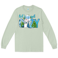 Matcha lets get cozy Long Sleeve Tee - NancyCooperArtShop