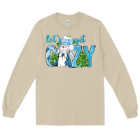 Mushroom lets get cozy Long Sleeve Tee - NancyCooperArtShop
