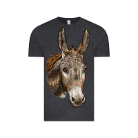 Vintage Black Andalusian Donkey Face Vintage Tee - LillyAllenDesigns