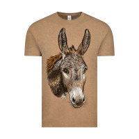 Vintage Coffee Andalusian Donkey Face Vintage Tee - LillyAllenDesigns