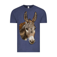Vintage Denim Andalusian Donkey Face Vintage Tee - LillyAllenDesigns