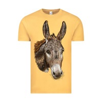 Vintage Mustard Andalusian Donkey Face Vintage Tee - LillyAllenDesigns