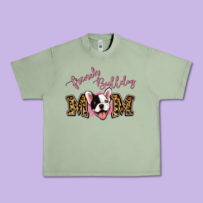 French Bulldog Mom Urban Heavy Tee Designed By Jasminsmagicworld