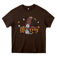 Chocolate Brown Witch Please Heavy Core Tee - CowhideDigitalArt