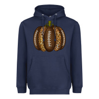 Navy American Football Pumpkin Heavyweight Hoodie - texasbilliewilder