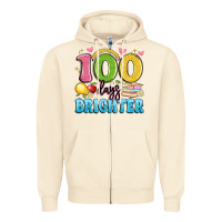 Sandshell 100 days brighter Zipper Hoodie - Artiststas