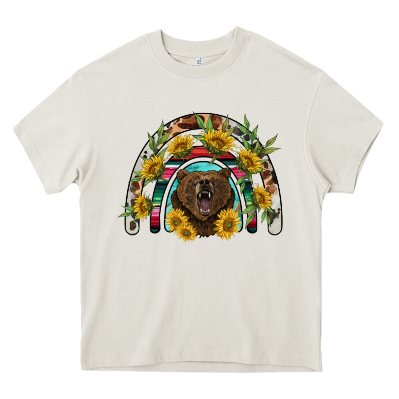 Bear Rainbow Heavy Core Tee by BarkalooDesign | Teevron