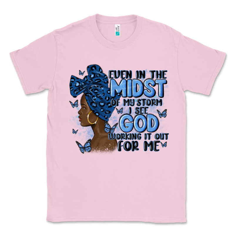 Even In The Midst Of May Storm Afro Woman Classic Tee by MaliasSmallBusiness | Teevron