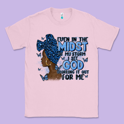 Even In The Midst Of May Storm Afro Woman Classic Tee Designed By Maliassmallbusiness