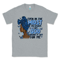 Heather Grey even in the midst of may storm afro woman Classic Tee - MaliasSmallBusiness