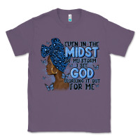 Lavender even in the midst of may storm afro woman Classic Tee - MaliasSmallBusiness